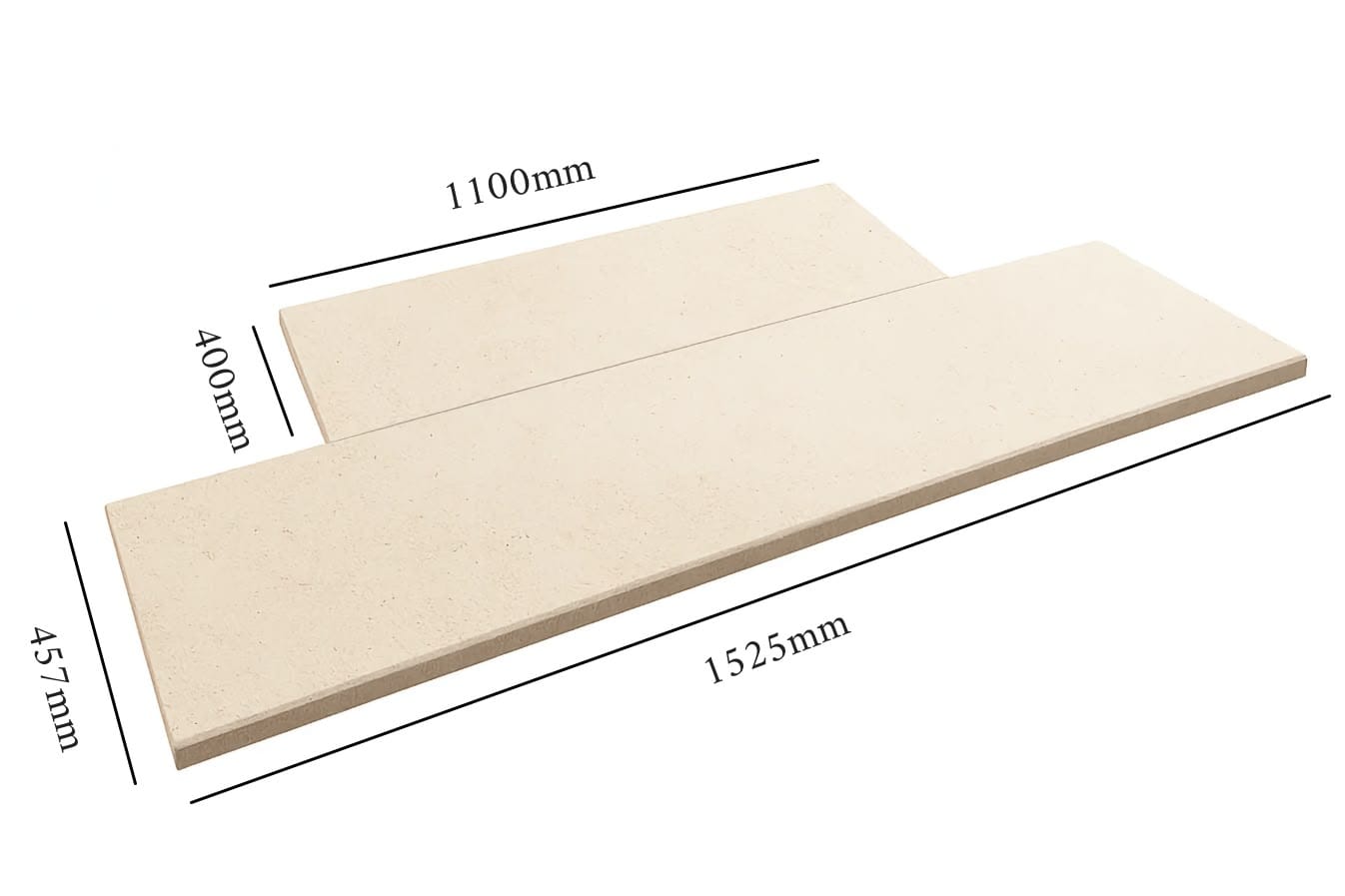 Limestone Stone Hearth Large