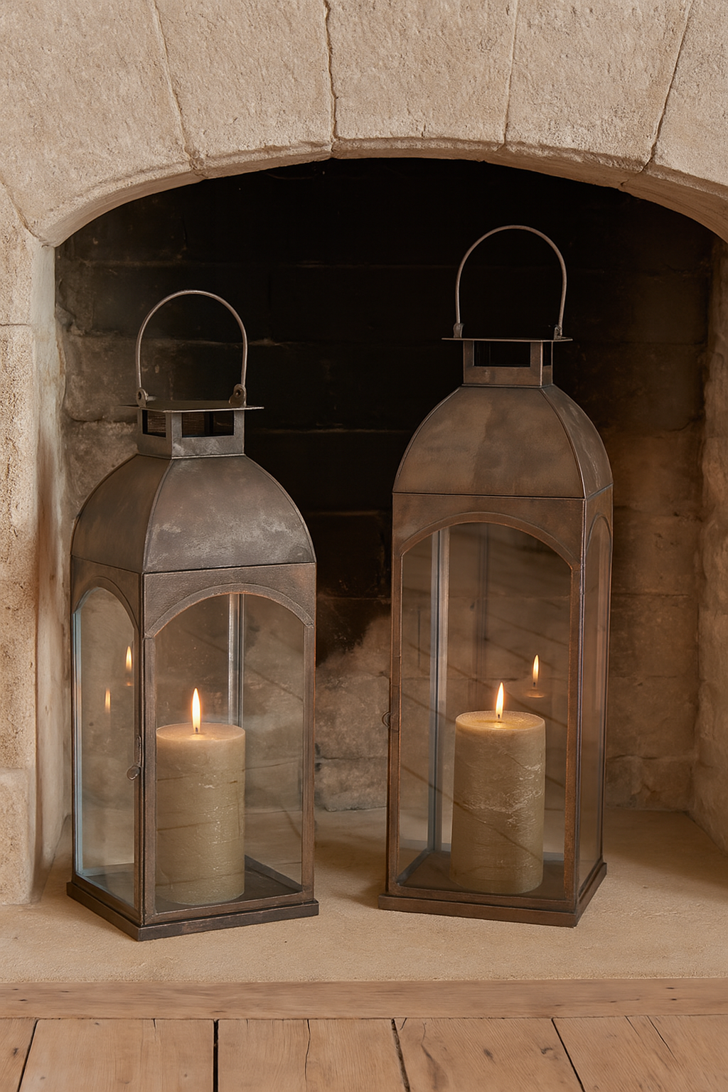 Nivas Lantern - Antique Brass