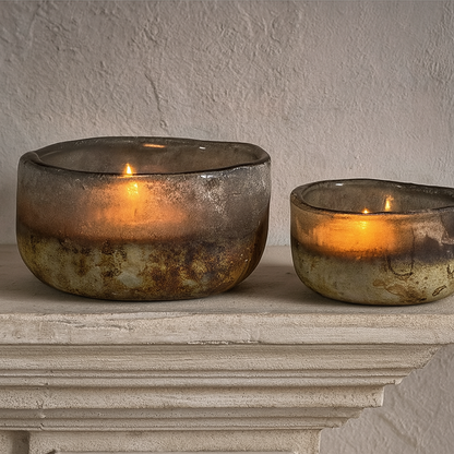 Janka Glass Tealights - (Set of 2)