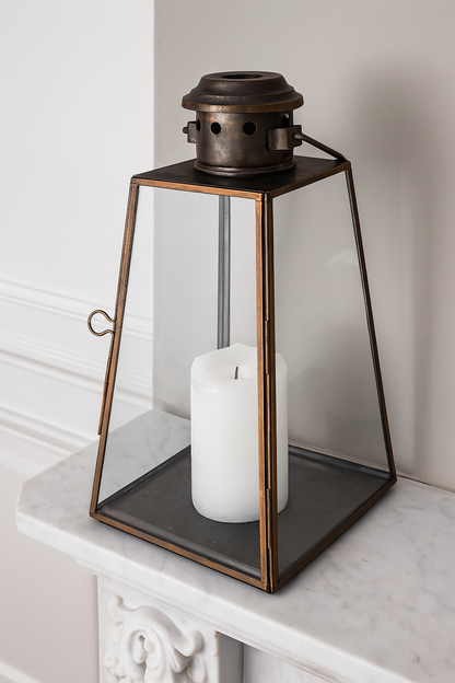 Giva Lantern - Antique Brass