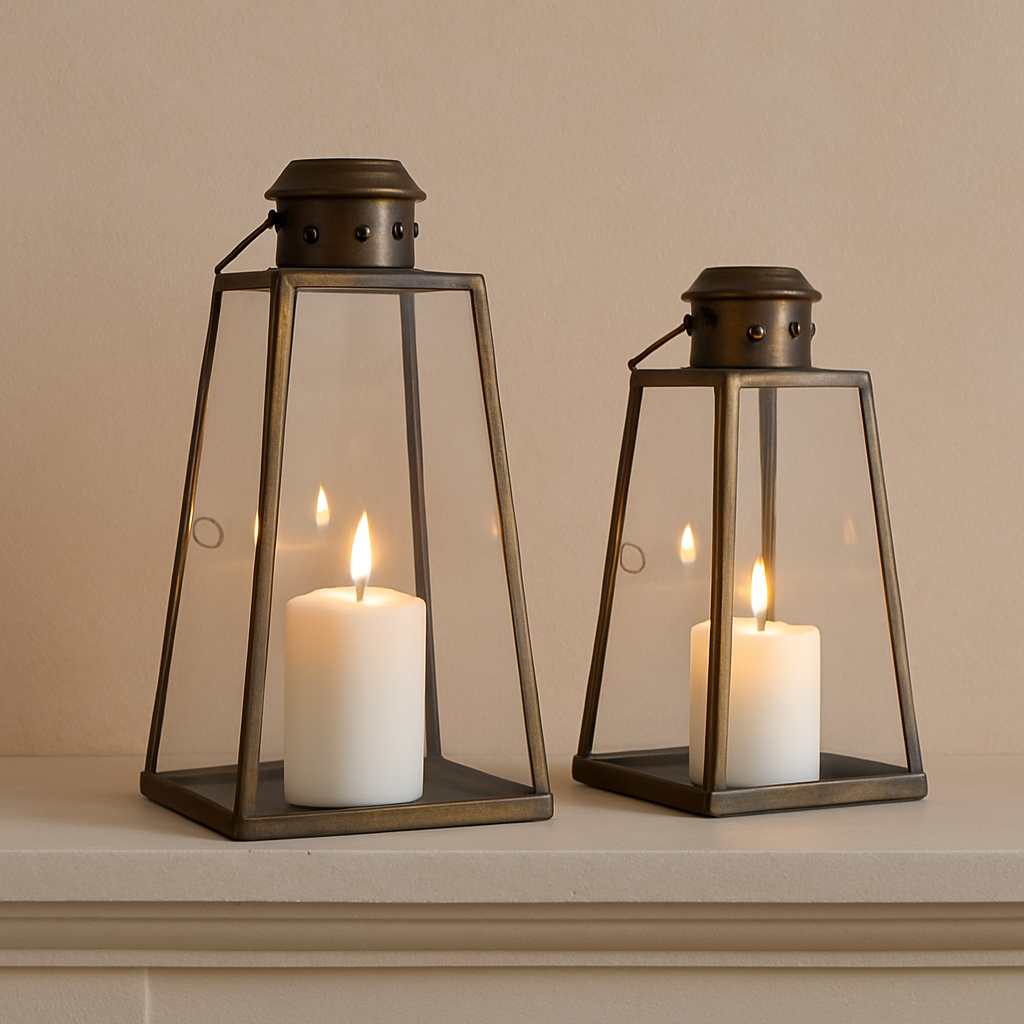 Giva Lantern - Antique Brass